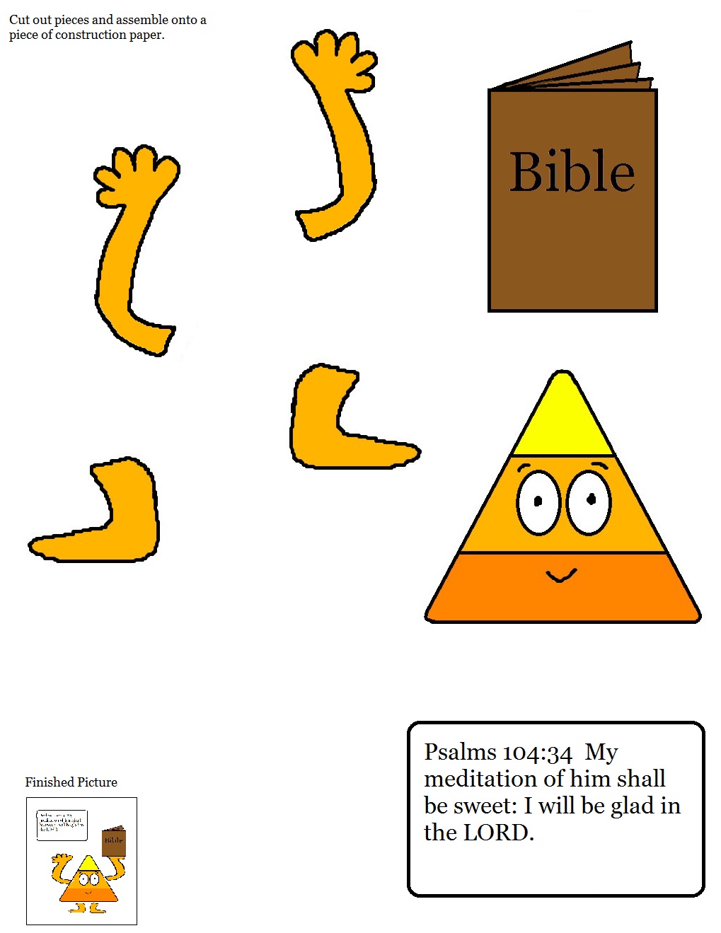 Candy Corn Coloring Page Religious Halloween Harvest Bible Printables